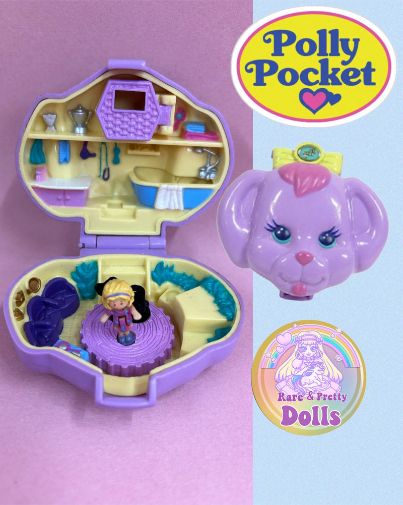 Polly Pocket Dazzling Dog Show Rare Pretty Dolls