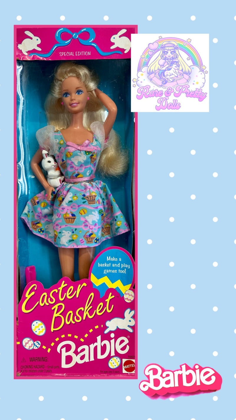 Easter Basket Barbie Rare Pretty Dolls